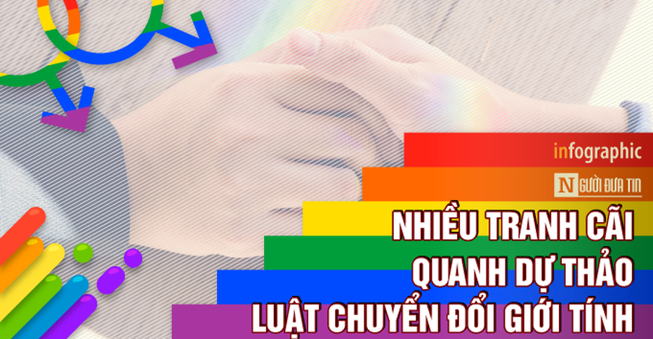 [Infographic]: Nhiều tranh cãi quanh dự thảo Luật Chuyển đổi giới tính