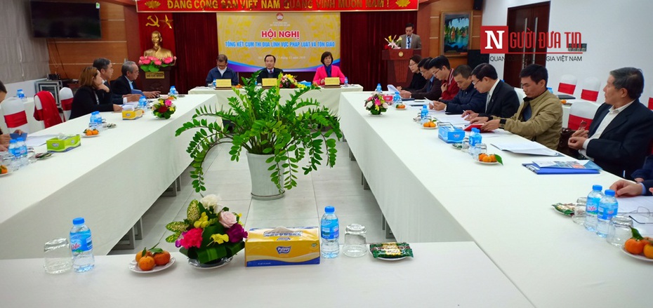 Hội nghị tổng kết cụm thi đua lĩnh vực pháp luật và tôn giáo