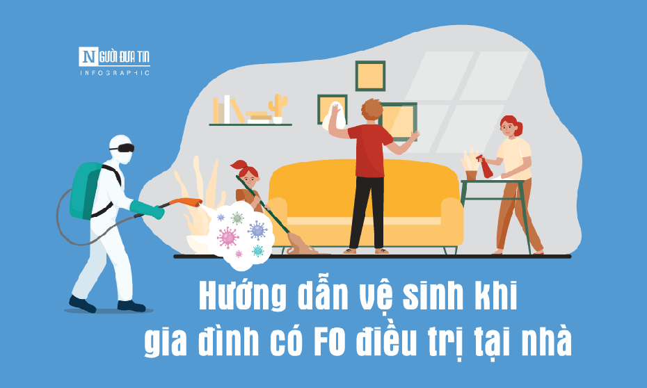 Info: Hướng dẫn vệ sinh nhà cửa khi gia đình có F0 điều trị tại nhà