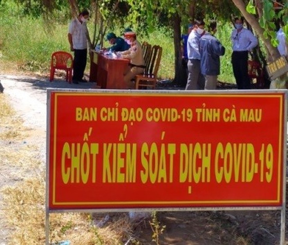 Cà Mau dừng hoạt động 7 chốt kiểm soát dịch Covid-19 cấp tỉnh