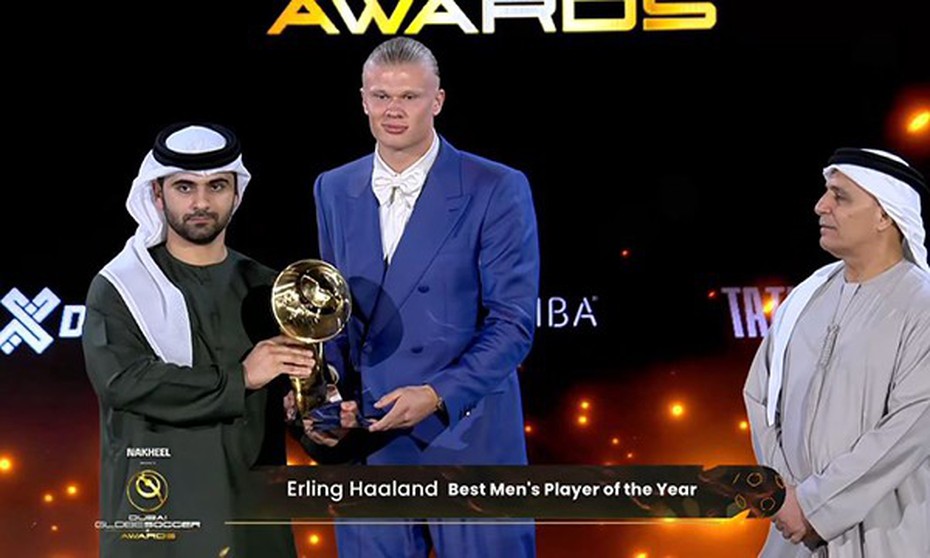 Globe Soccer Awards trả lại sự công bằng cho Haaland