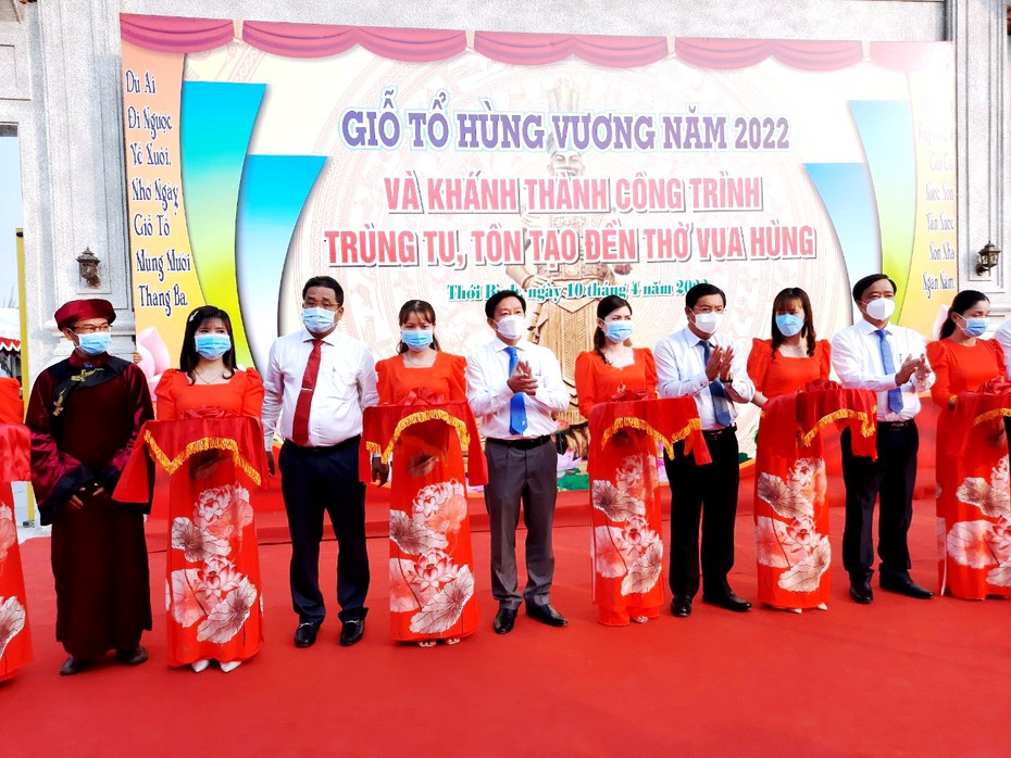 Cà Mau: Công trình tôn tạo Đền thờ Vua Hùng khánh thành vào dịp Giỗ tổ