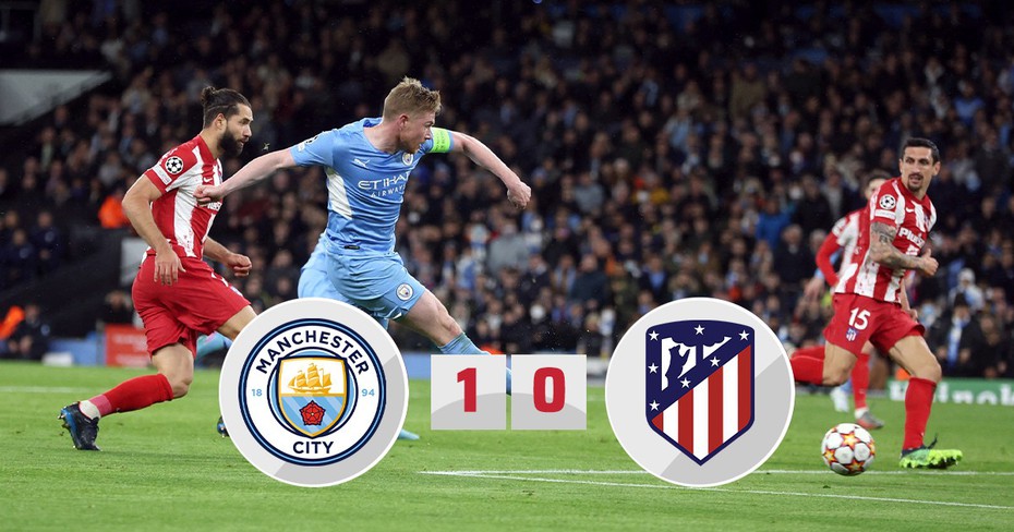 Atletico Madrid không tung ra được cú sút nào trong thất bại trước Man City