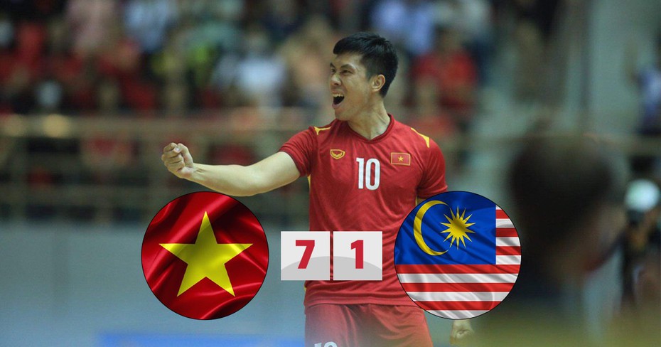 Thịnh Phát lập hattrick, ĐT futsal Việt Nam hủy diệt Malaysia