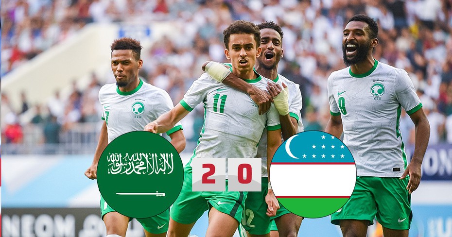 Được VAR cứu, chủ nhà Uzbekistan vẫn đánh rơi ngôi vương vào tay Saudi Arabia