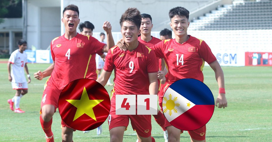 Thị uy sức mạnh, U19 Việt Nam hủy diệt U19 Philippines