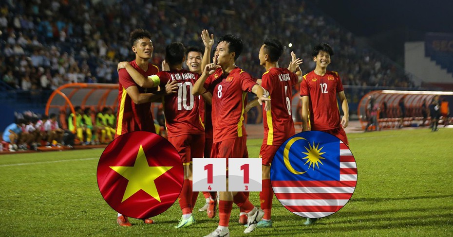 "Thần xà ngang" cứu nguy, U19 Việt Nam lên ngôi U19 Quốc tế 2022