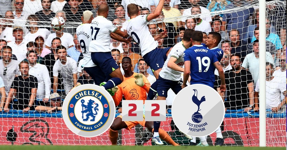 Rượt đuổi kịch tính, Chelsea cay đắng để Tottenham cầm hòa ở phút bù giờ