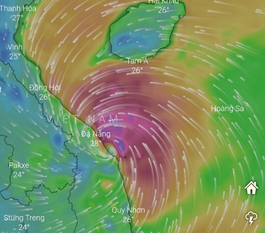 Bão Noru đi vào biển Đông, sức gió giật cấp 16, 17