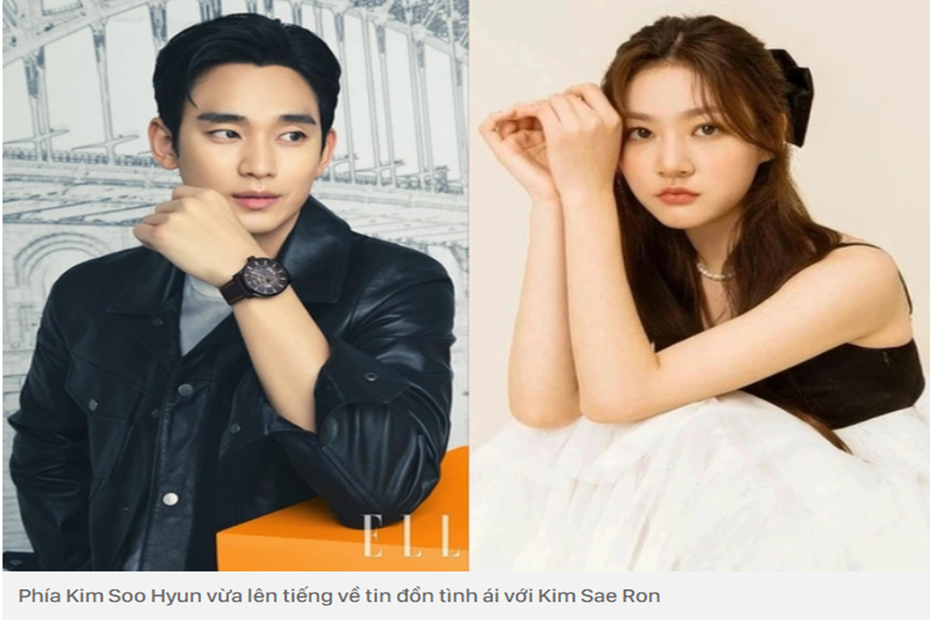 Phía Kim Soo Hyun chính thức lên tiếng về tin đồn hẹn hò Kim Sae Ron