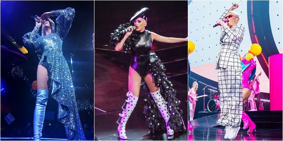 Katy Perry diện ba thiết kế của Công Trí trong tour diễn thế giới