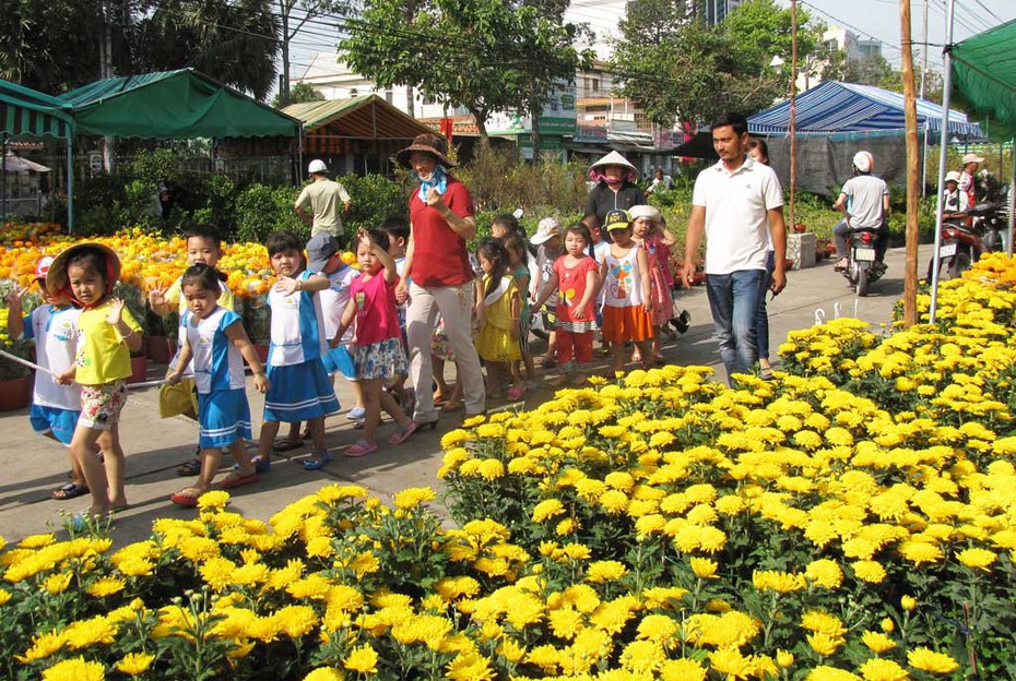 TP.Cần Thơ: Làng hoa nhộn nhịp ngày cận Tết