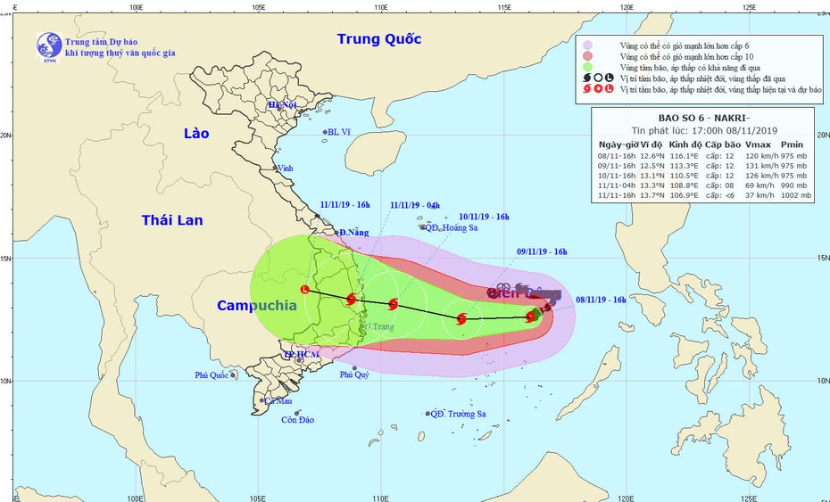 Thủ tướng Chính phủ chỉ đạo ứng phó khẩn cấp bão số 6