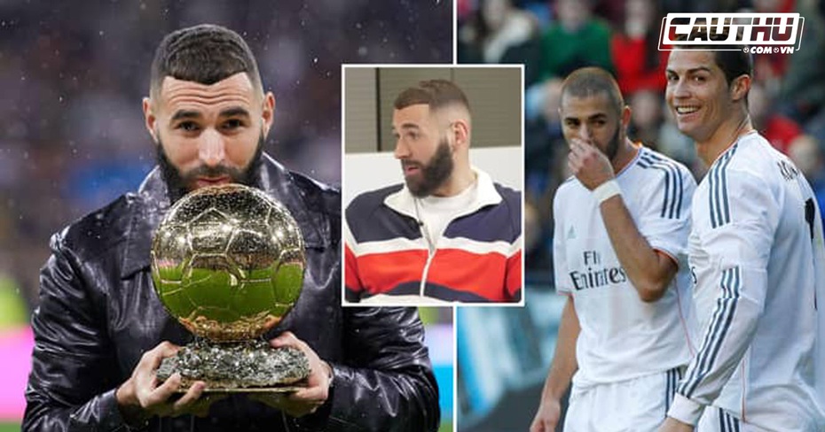 Ronaldo chưa chúc mừng Benzema sau khi giành Quả bóng Vàng