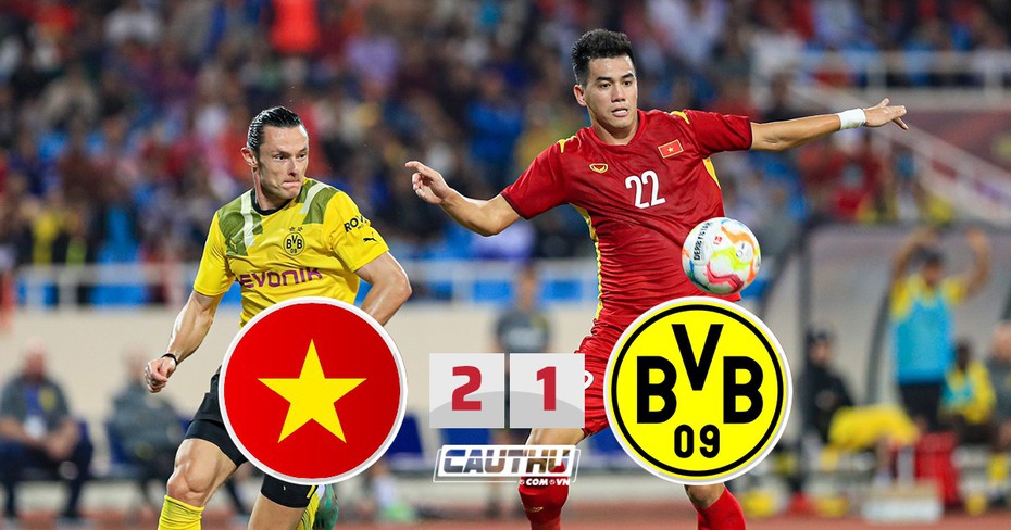 Tuấn Hải, Tiến Linh giúp ĐTVN ngược dòng Dortmund đẳng cấp