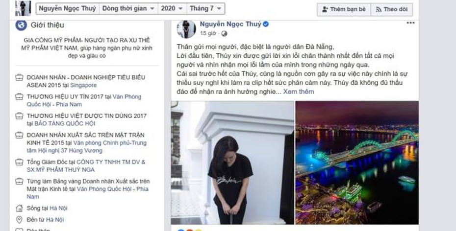 Xử phạt 7,5 triệu đồng chủ tài khoản đăng video lên Facebook kỳ thị người Đà Nẵng