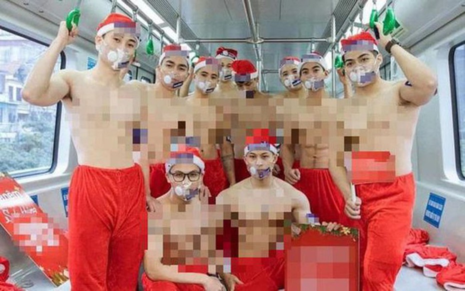 Sở Văn hóa và Thể thao Tp.Hà Nội nói gì về vụ cởi trần quảng cáo trên tàu Cát Linh-Hà Đông?