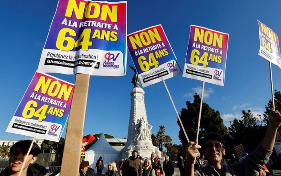 Pháp đối mặt làn sóng đình công liên quan đến cải cách lương hưu