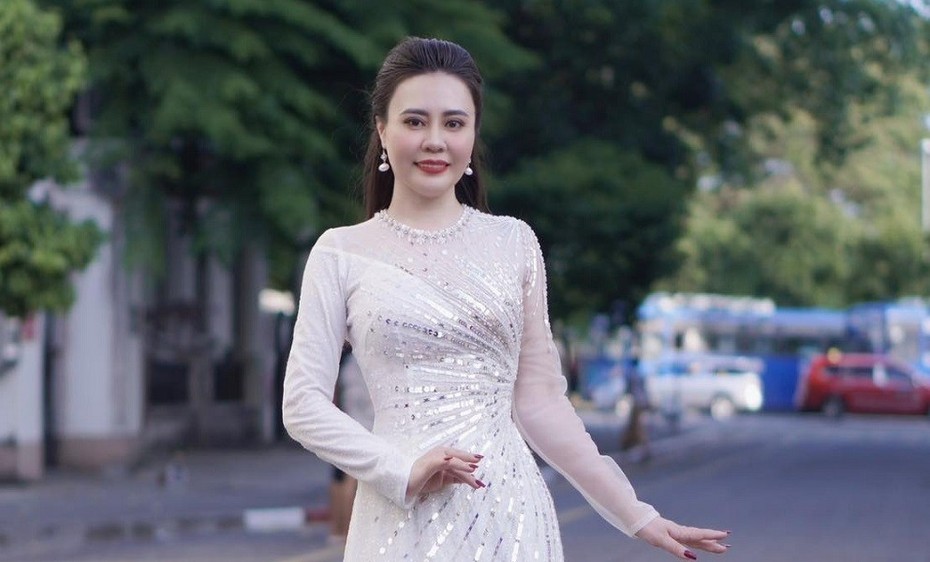 Hoa hậu Phan Kim Oanh trở lại Myanmar sau 7 tháng đăng quang