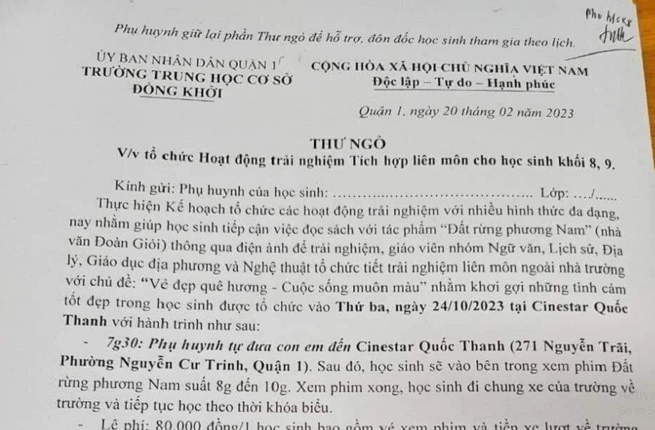 Xôn xao bức thư vận động học sinh xem phim "Đất rừng phương Nam"