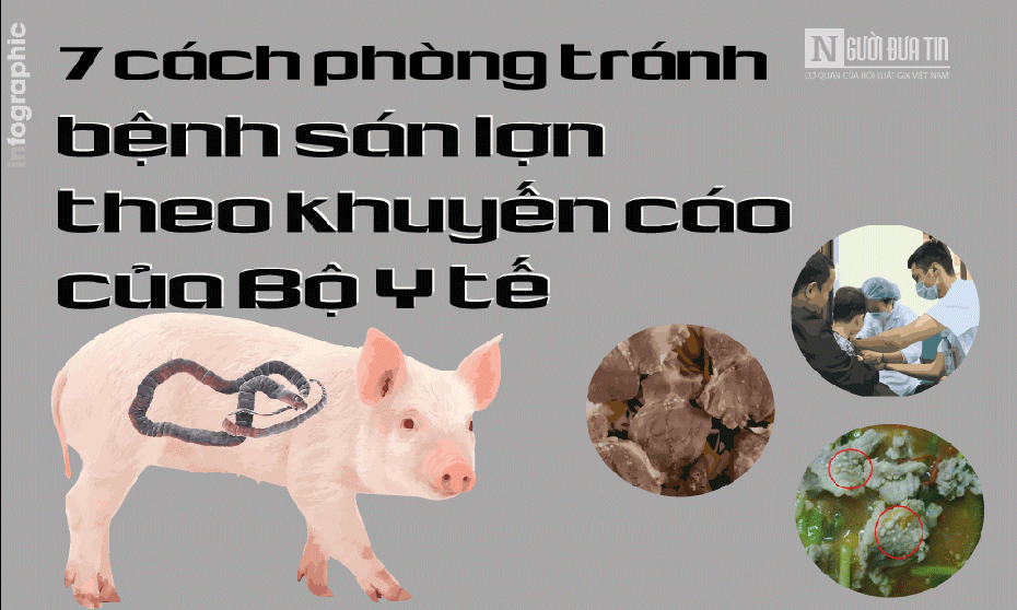 [info] 7 cách phòng tránh bệnh sán lợn theo khuyến cáo của Bộ Y tế