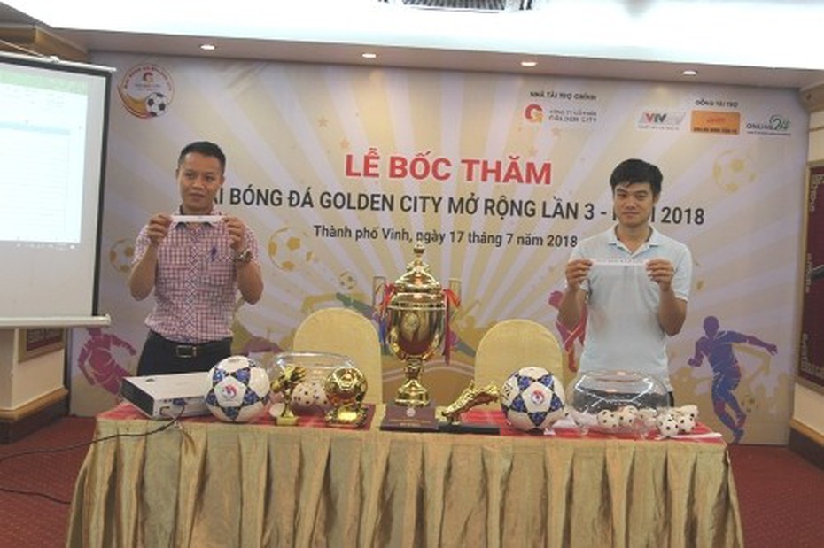 Golden Cup lần thứ 3 tổ chức bốc thăm giải thi đấu bóng đá