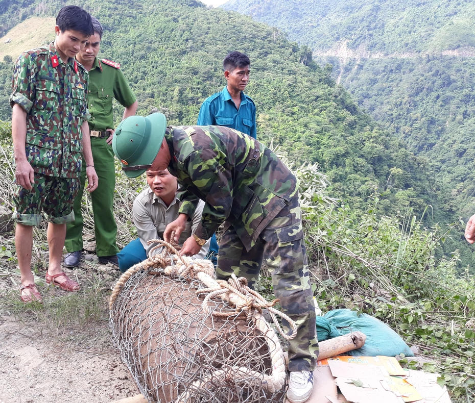 Hủy nổ quả bom khủng nặng hơn 300kg ở Nghệ An