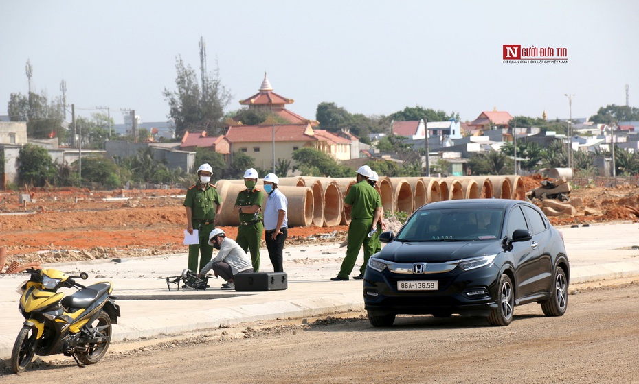 Bộ Công an kiểm tra thực địa một dự án lấn biển ở tỉnh Bình Thuận