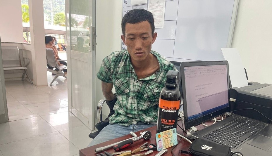 Bắt đối tượng trộm xe máy chạy trốn từ Ninh Thuận vào Bình Thuận