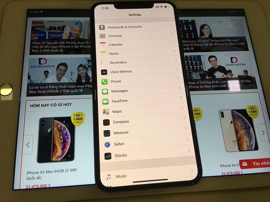 Cách sử dụng 2 SIM cùng lúc trên iPhone XS Max quốc tế