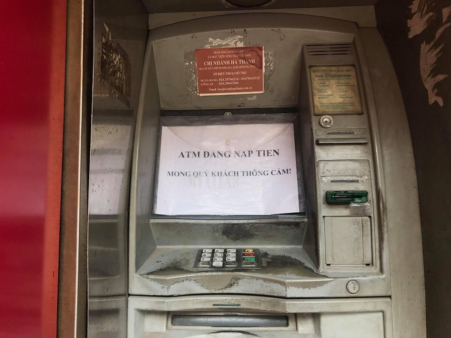 Nhiều cây ATM lại “đình công” đòi nghỉ Tết sớm