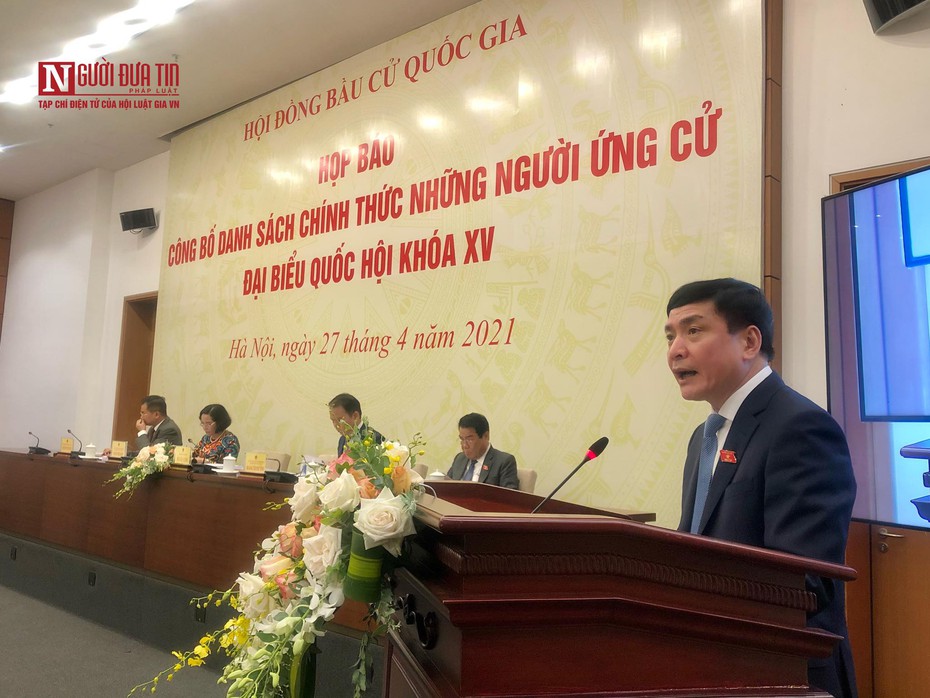 Quốc hội thông tin chính thức về số người ứng cử ĐBQH khoá XV