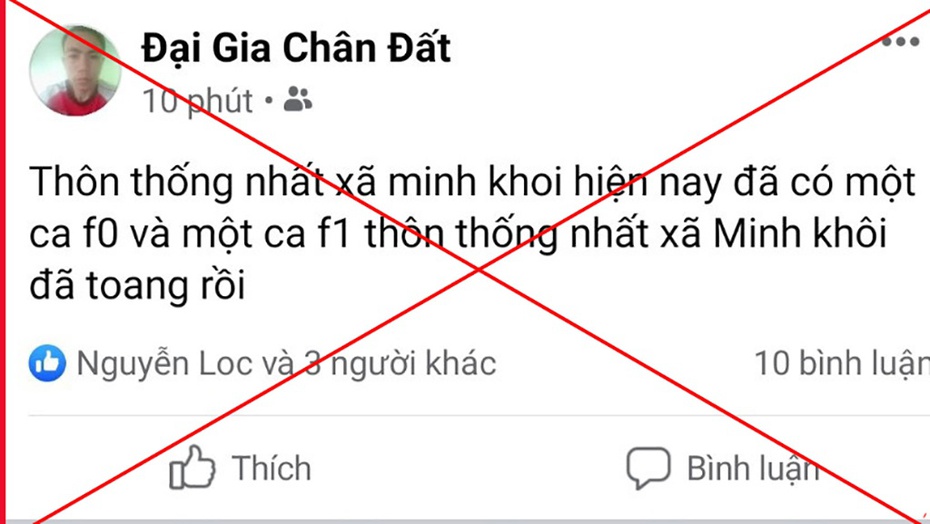 Thanh Hóa: Xử phạt nhiều trường hợp tung tin giả về dịch Covid-19