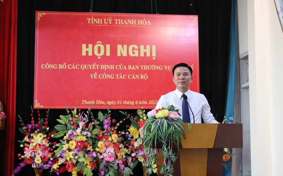 Thanh Hóa: Công bố bổ nhiệm một số vị trí lãnh đạo chủ chốt