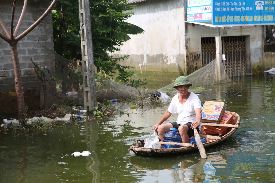 Lênh đênh thuyền thúng giữa lòng Chương Mỹ