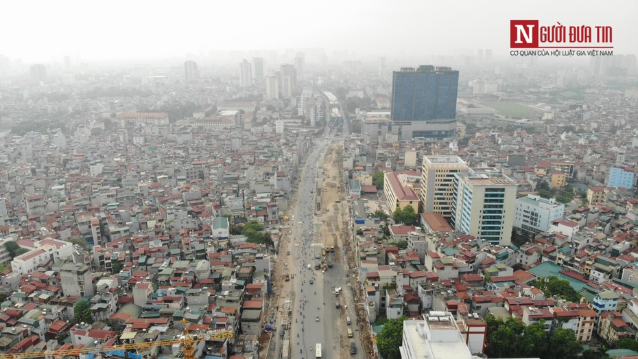 Toàn cảnh đại công trường ngổn ngang, chậm tiến độ trên đường Trường Chinh