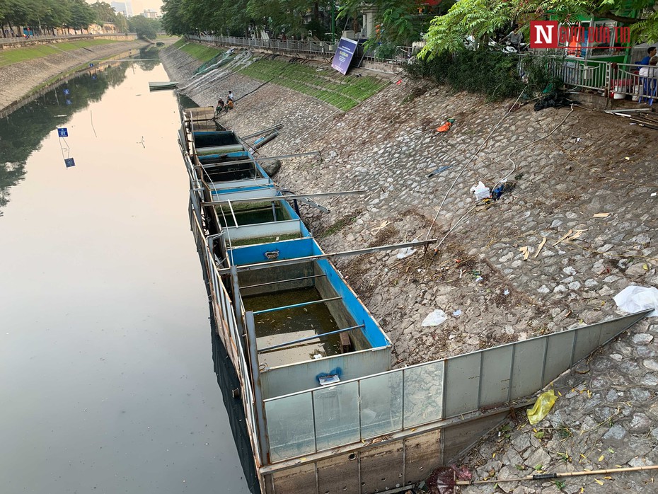 Nguyên nhân tháo dỡ khu trình diễn xử lý nước trên sông Tô Lịch