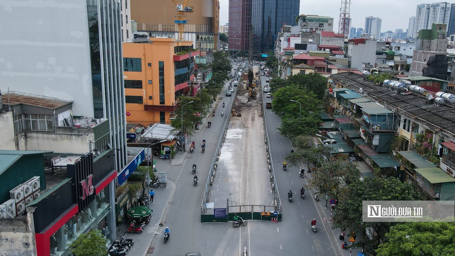 Hà Nội: Toàn cảnh thi công dự án cầu vượt chữ C trị giá 150 tỷ đồng