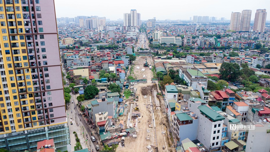 Bên trong công trường thi công dự án hầm chui Giải Phóng - Kim Đồng