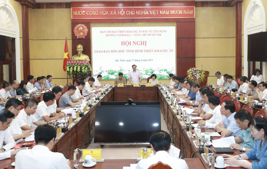 Hoàn thành giải phóng mặt bằng đường Vành đai 4 vào cuối năm 2023