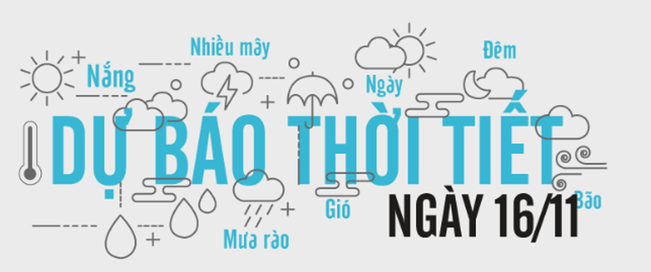 Dự báo thời tiết ngày 16/11: Trời nắng cho má em hồng