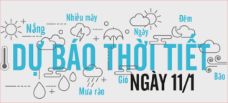 Dự báo thời tiết ngày 11/1/2020: Mưa ơi mưa rơi mãi không ngừng