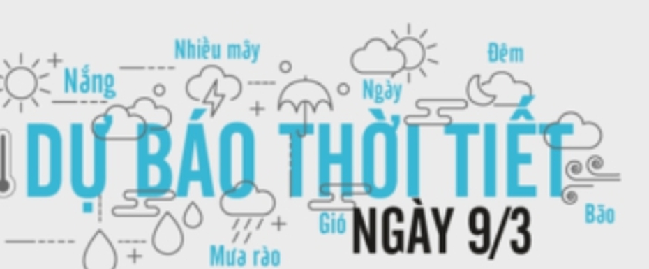 Dự báo thời tiết ngày 9/3: Nắng nhảy nhót trên từng tán lá