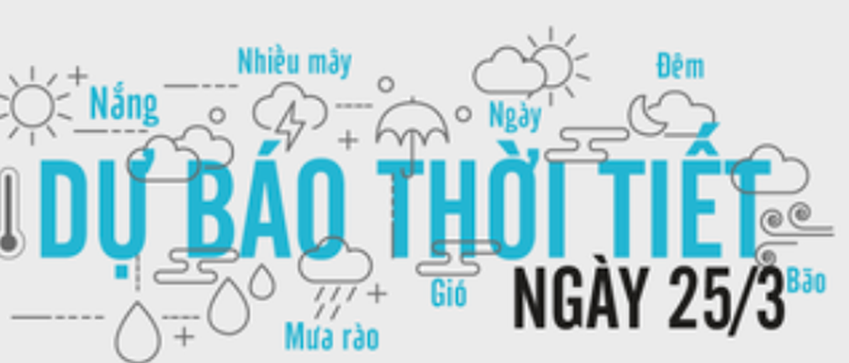 Dự báo thời tiết ngày 25/3/2020: Khá khen cho cơn mưa tháng Ba chung tình