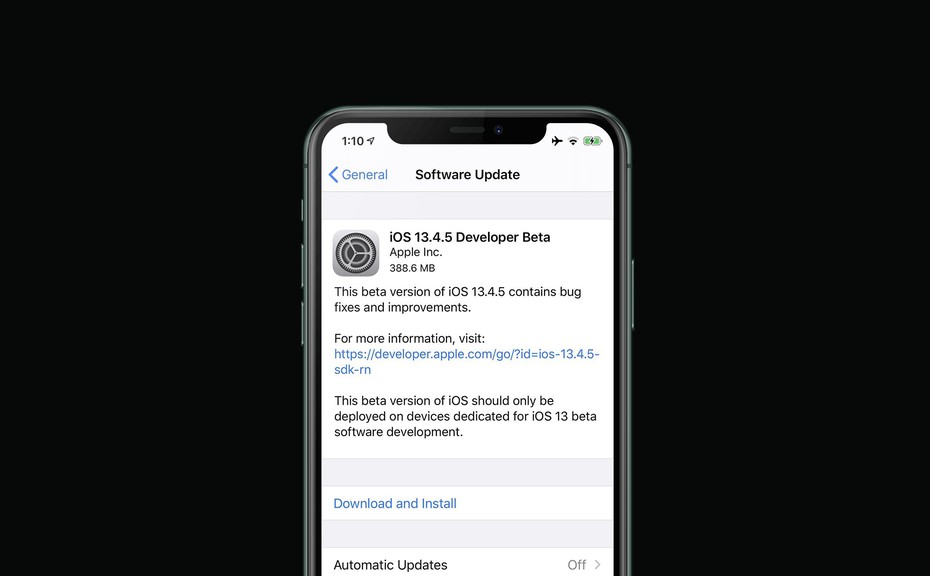 Thử nghiệm iOS 13.4.5 Beta "vá" lỗi của người anh iOS 13.4