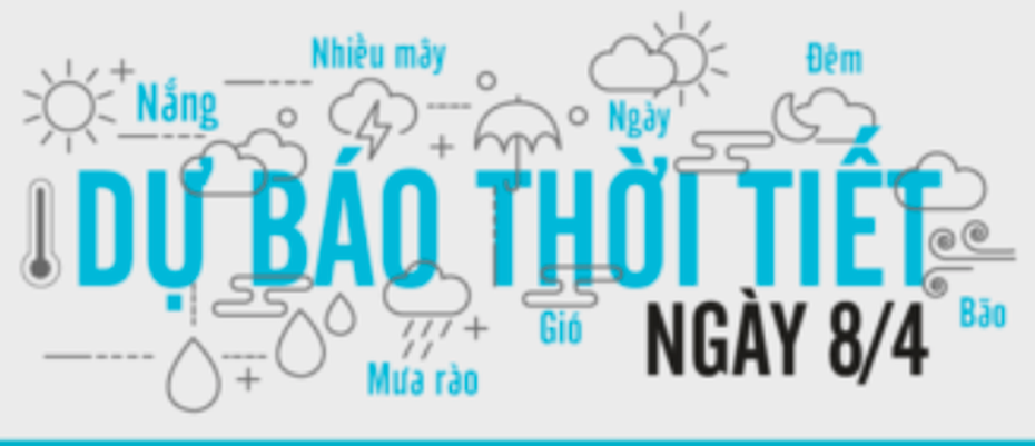 Dự báo thời tiết ngày 8/4: Mưa tí tách gõ cửa phòng lúc nửa đêm