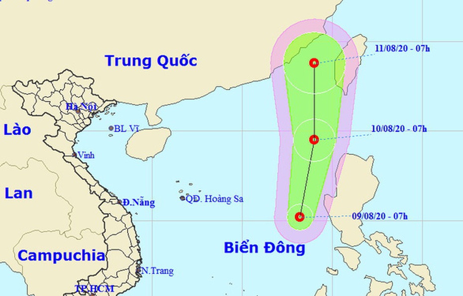 Biển Đông xuất hiện áp thấp nhiệt đới, gió giật cấp 8