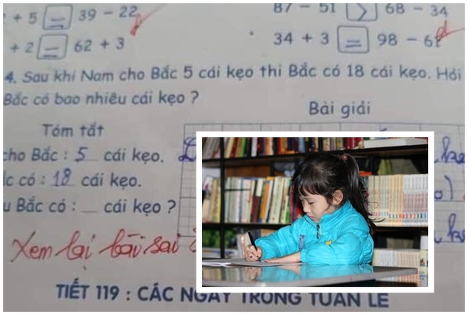 Học trò tính đúng bài toán nhưng vẫn bị cô giáo gạch thành sai, rốt cuộc ai mới là người mắc lỗi?