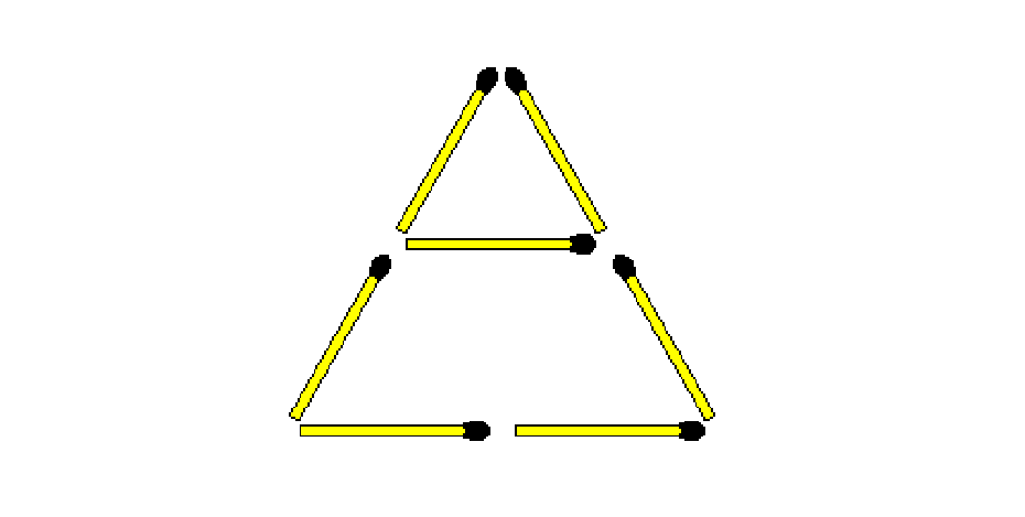 Thử thách di chuyển que diêm để được 2 hình thoi