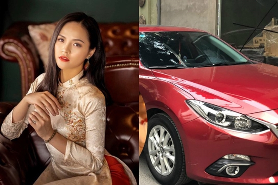 Bóc giá xế hộp Mazda 3 Thu Quỳnh thường xuyên lái đi event